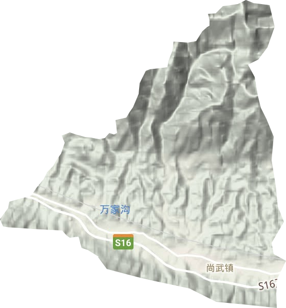 尚武镇地形图