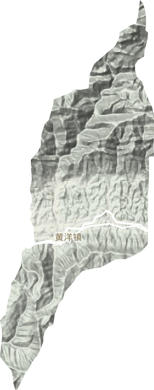 黄洋镇地形图