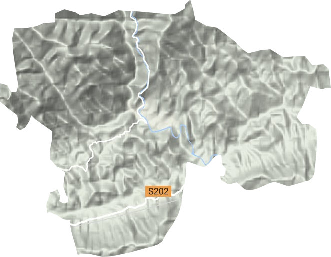 金溪镇地形图