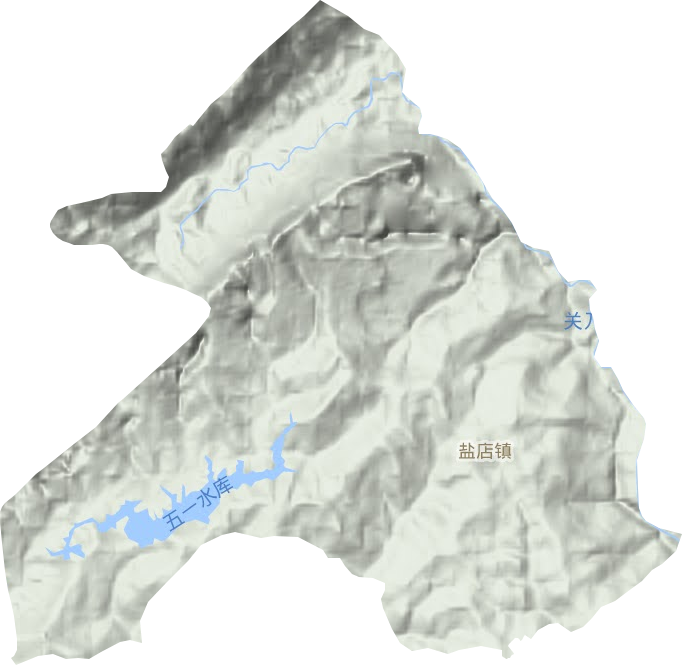 盐店镇地形图