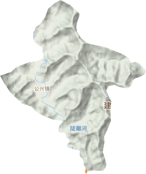 公兴镇地形图