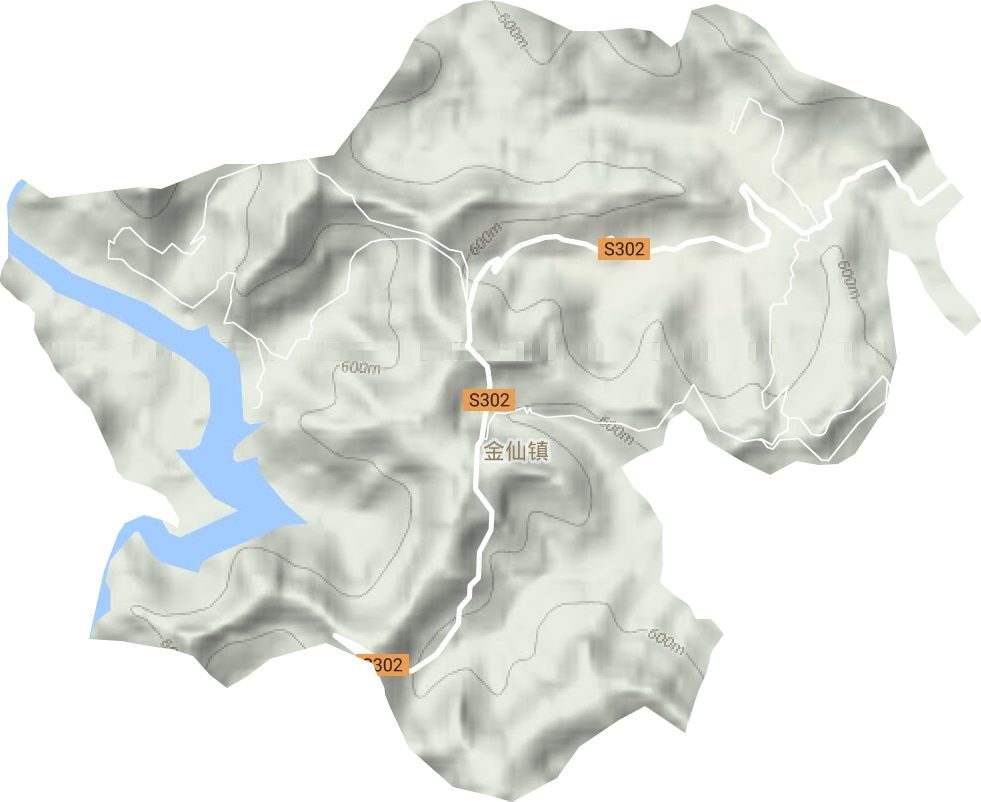 金仙镇地形图