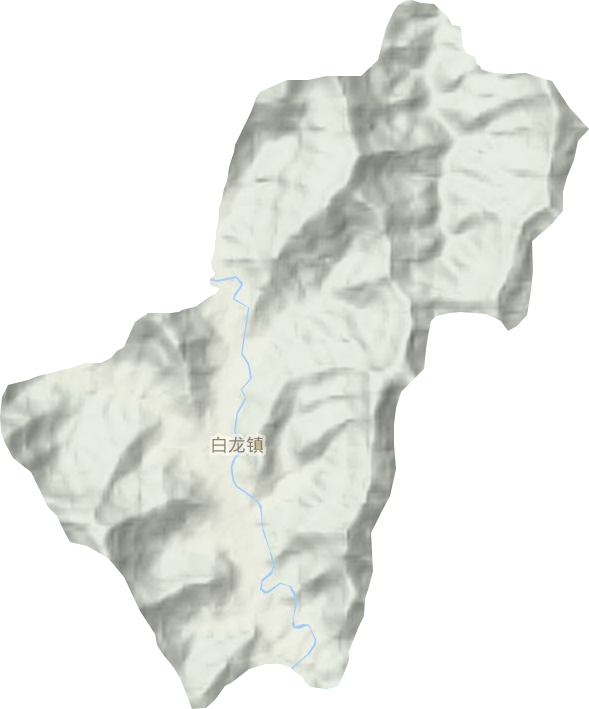 白龙镇地形图