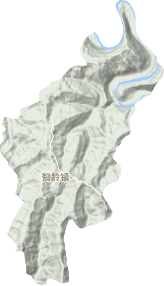 鹤龄镇地形图