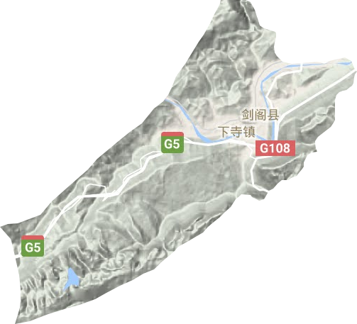 下寺镇地形图