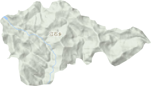 江石乡地形图