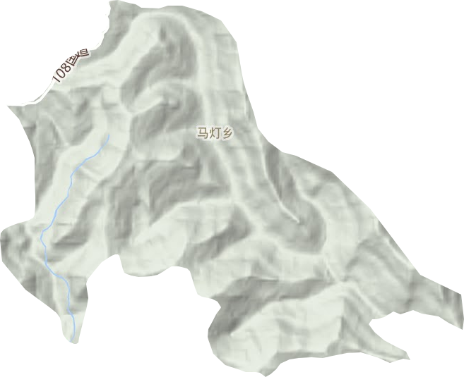 马灯乡地形图