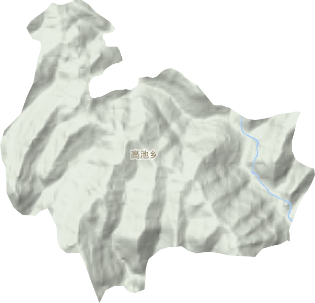 高池乡地形图