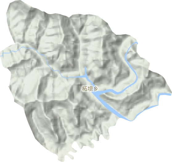 柘坝乡地形图