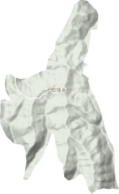柏垭乡地形图