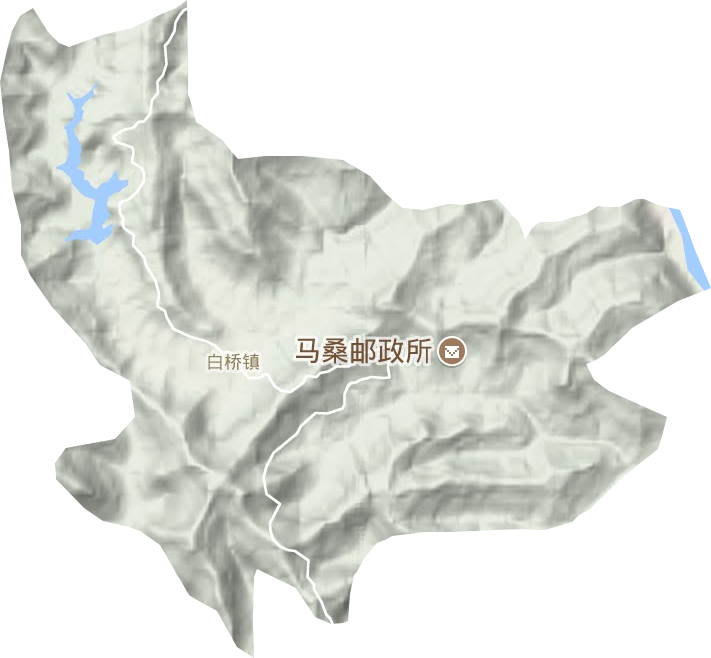 白桥镇地形图