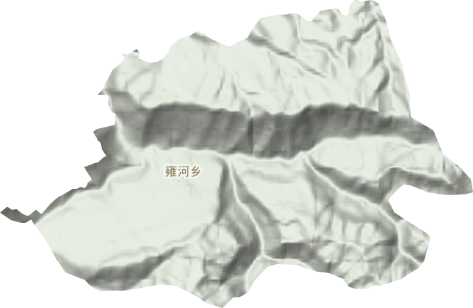 雍河乡地形图