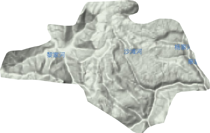 龙洞乡地形图