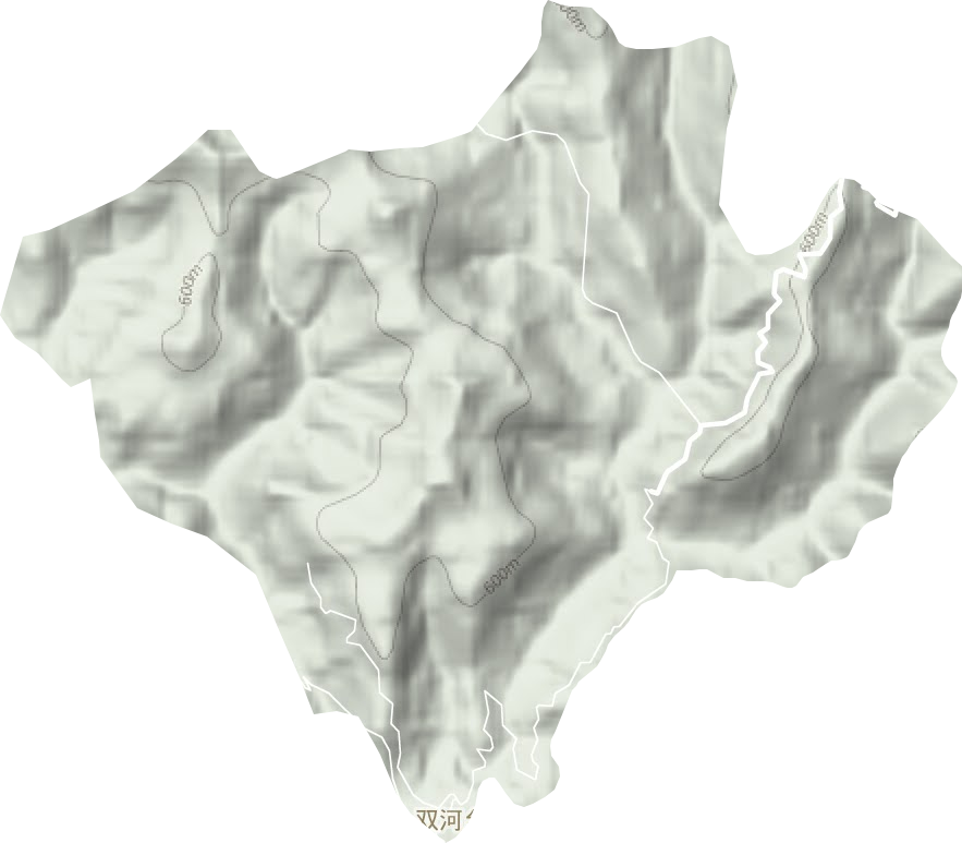 双河乡地形图