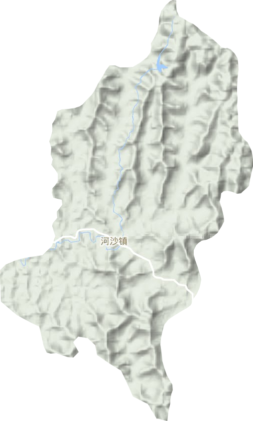 河沙镇地形图