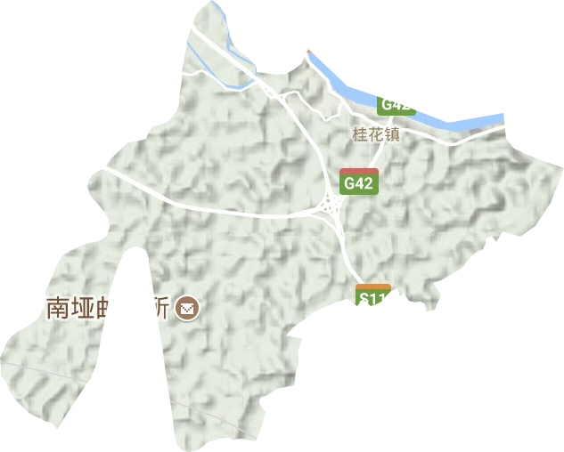桂花镇地形图