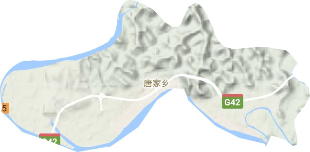 唐家乡地形图