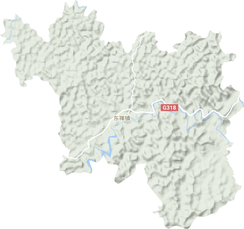 东禅镇地形图