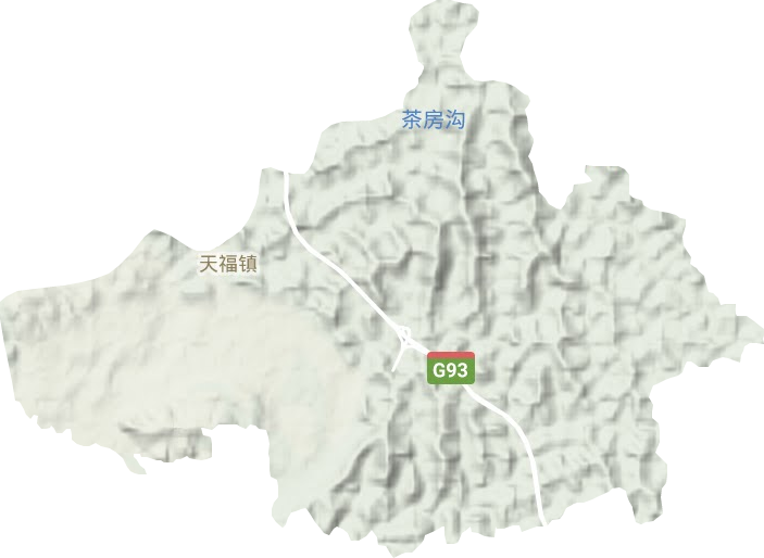 天福镇地形图