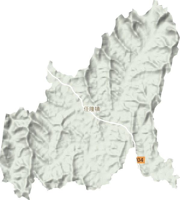 任隆镇地形图