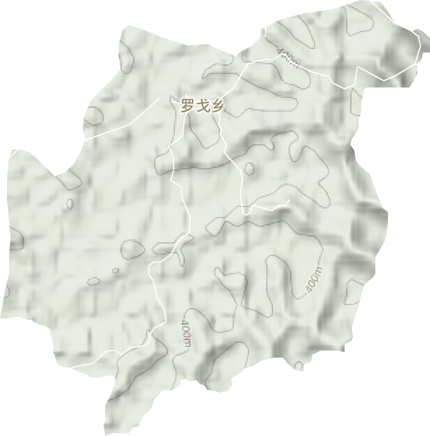 罗戈乡地形图