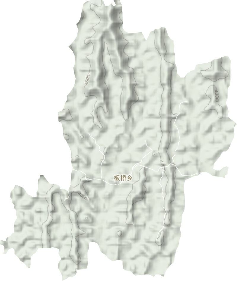 板桥乡地形图