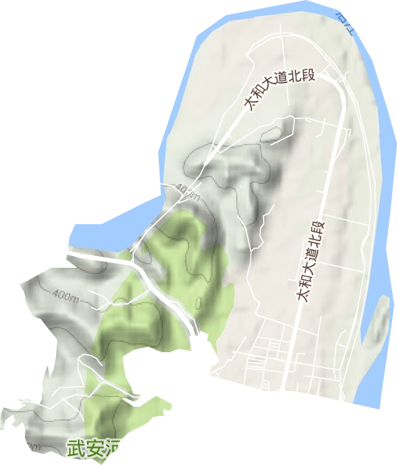 平安街道地形图