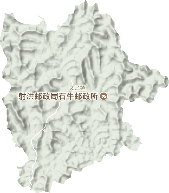 太乙镇地形图