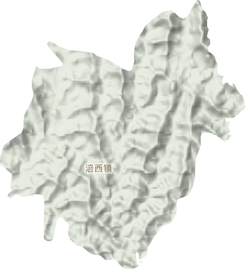 涪西镇地形图