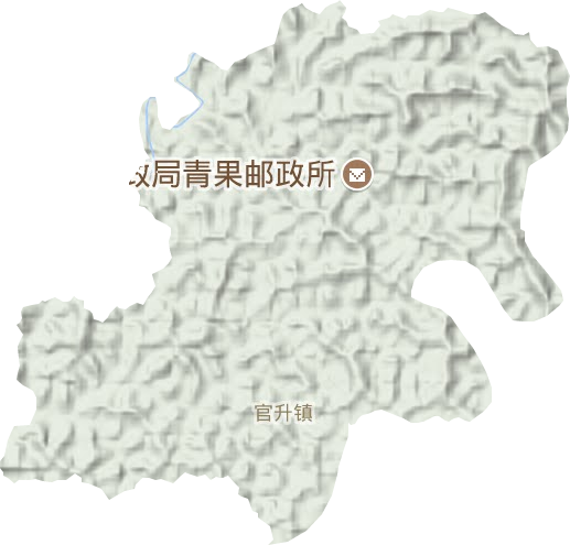 官升镇地形图