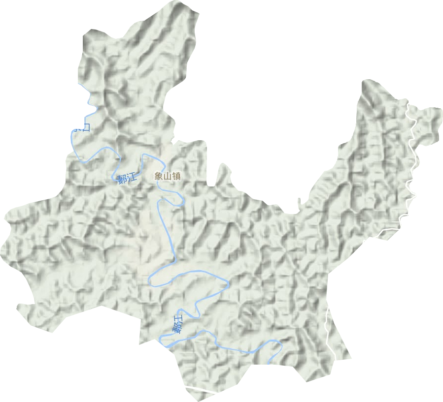 象山镇地形图