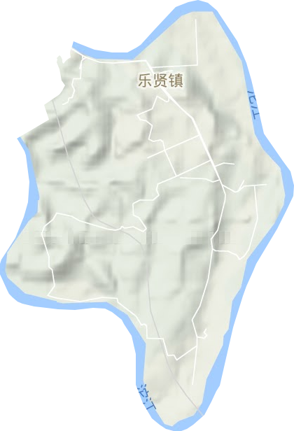 乐贤镇地形图