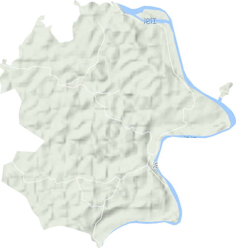 沱江乡地形图