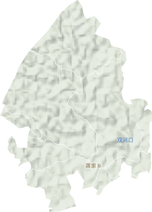 龚家乡地形图