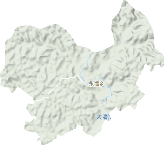 永福乡地形图