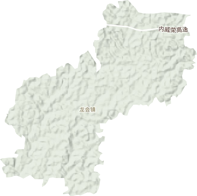 龙会镇地形图