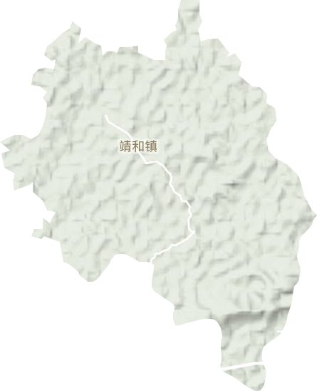 靖和镇地形图
