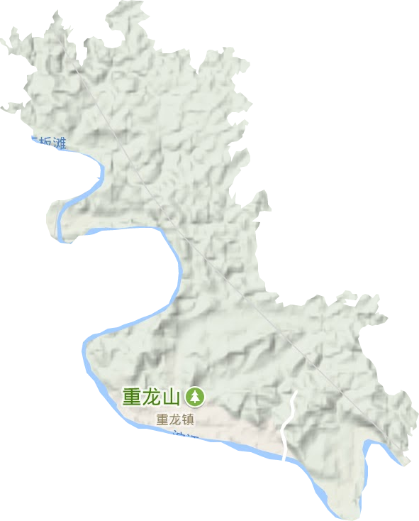 重龙镇地形图