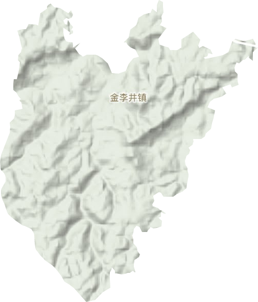 金李井镇地形图