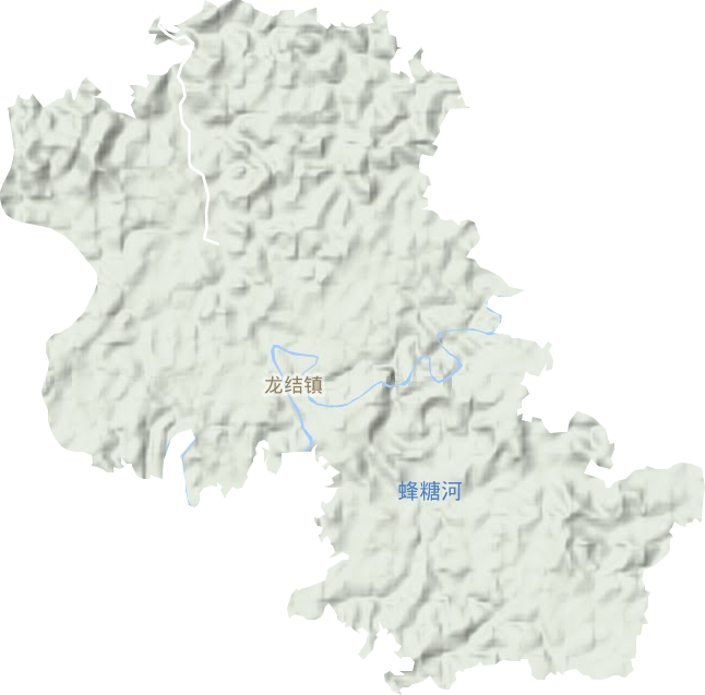 龙结镇地形图