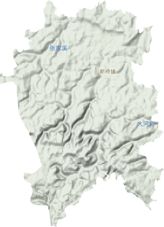新桥镇地形图