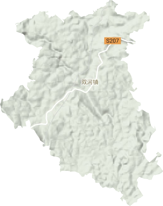 双河镇地形图