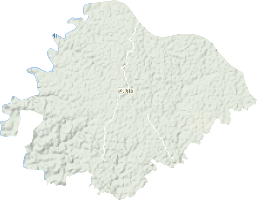 孟塘镇地形图