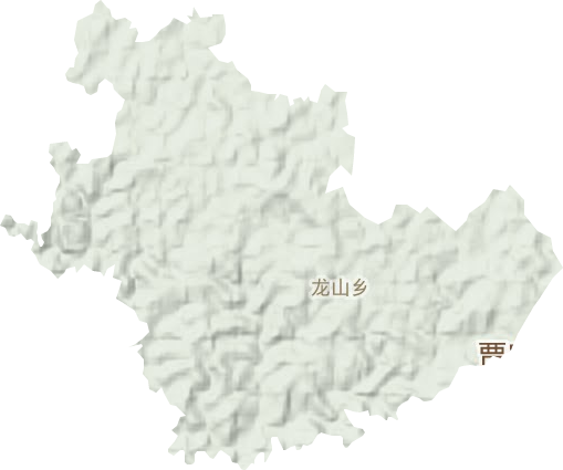 龙山乡地形图