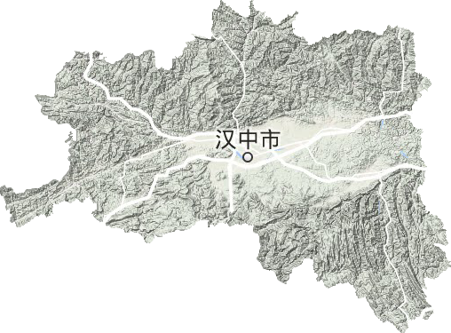 汉中市地形图
