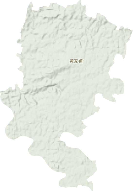 黄家镇地形图