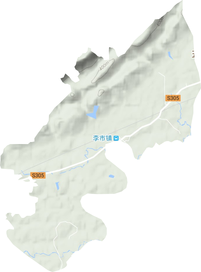 李市镇地形图
