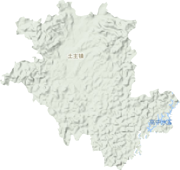 土主镇地形图