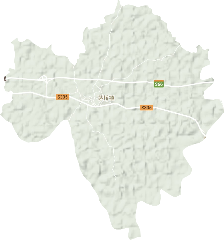 茅桥镇地形图