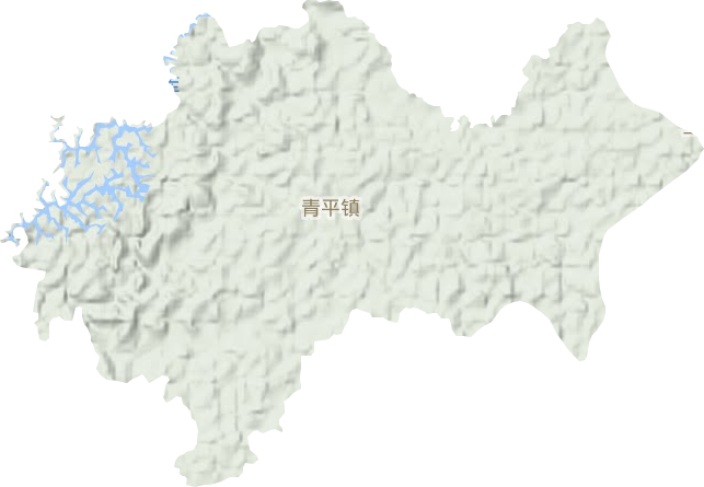 青平镇地形图